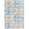 Tapis design graphique à courtes mèches Abstract Stripe