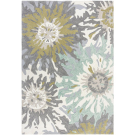 Tapis moderne à courtes mèches Soft Floral