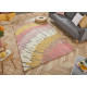 Tapis moderne effet 3D pour salon Woodgrain