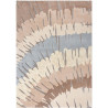 Tapis moderne effet 3D pour salon Woodgrain