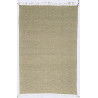 Tapis kilim laine zanafi beige 295x200 tissé main Oreane