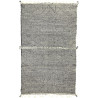 Tapis kilim laine zanafi gris 310x185 tissé main Orchidée