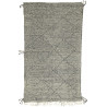 Tapis kilim laine zanafi gris 315x180 tissé main Orca