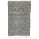 Tapis kilim laine zanafi gris tissé main 155x100 Orangette
