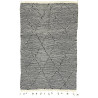 Tapis kilim laine zanafi gris tissé main 155x100 Orangette