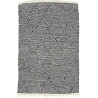 Tapis kilim laine zanafi gris 160x100 tissé main Orane