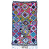 Tapis berbère boucharouite multicolore 190x105 noué main Oana