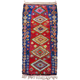 Tapis berbère boucharouite noué main 230x110 Olivia