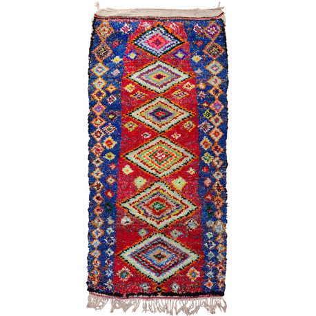 Tapis berbère boucharouite noué main 230x110 Olivia