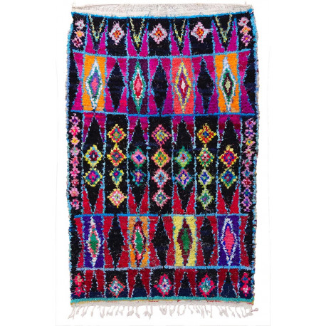 Tapis berbère boucharouite noué main 195x125 Oliana
