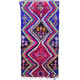 Tapis berbère boucharouite multicolore 220x110 noué main Roseline