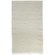 Tapis beni ouarain blanc en laine épaisse 255x150 Ifrane