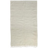 Tapis beni ouarain blanc en laine épaisse 255x150 Ifrane