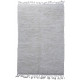 Tapis beni ouarain blanc 295x195 laine épaisse Safi
