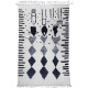 Tapis beni ouarain blanc en laine 300x195 Tizi