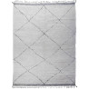 Tapis beni ouarain blanc en laine 390x275 Toula