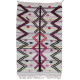 Tapis kilim coton et tissus recyclés multicolore 145x95 Mila