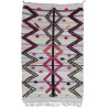 Tapis kilim coton et tissus recyclés multicolore 145x95 Mila