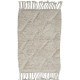 Tapis beni ouarain blanc en laine 120x80 Casa