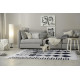 Tapis beni ouarain blanc en laine 300x195 Tizi