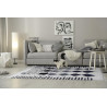 Tapis beni ouarain blanc en laine 300x195 Tizi