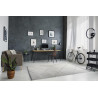 Tapis beni ouarain blanc en laine 390x275 Toula