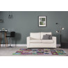 Tapis boucharouite multicolore vintage noué main 245x130 Zohra