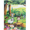 Tapis enfant multicolore jungle Sam