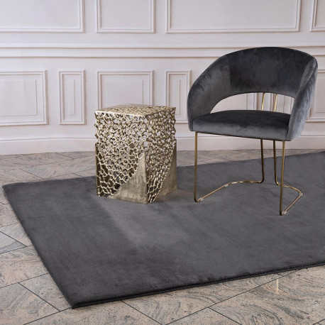 Tapis uni doux pour salon rectangle Paradise