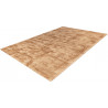 Tapis effet soie en viscose fait main beige Premium