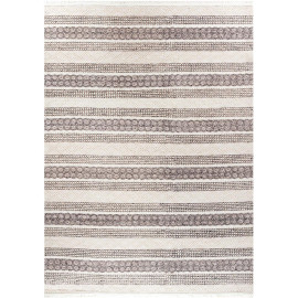 Tapis ethnique à franges lavable en machine Ritt