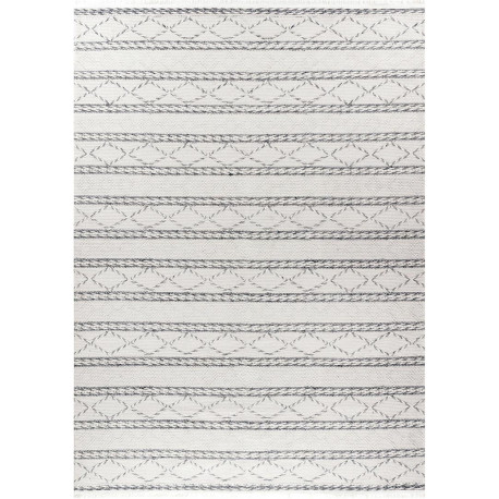 Tapis motif ethnique à franges lavable en machine Sofie