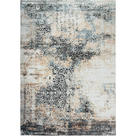 Tapis de salon vintage motif d'orient lavable en machine Rilès