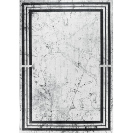 Tapis plat moderne lavable en machine Mona