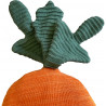 Coussin enfant tricoté carotte Cathy