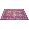 Tapis vintage multicolore intérieur rayé pour salon Dundalk