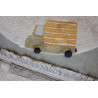 Tapis enfant rond en coton fait main lavable en machine Wheels