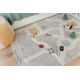 Tapis enfant rectangulaire en coton fait main lavable en machine Play