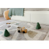 Tapis enfant rectangulaire en coton fait main lavable en machine Play