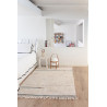 Tapis de chambre enfant en coton fait main lavable en machine Lanes