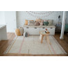 Tapis de chambre enfant en coton fait main lavable en machine Lanes