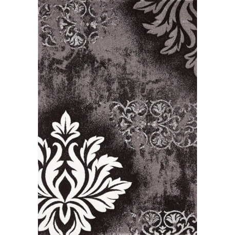 Tapis vintage en polypropylène gris Rusty