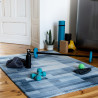 Tapis moderne fait main en polyester doux Delya