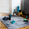 Tapis moderne fait main en polyester doux Delya