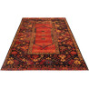 Tapis d'intérieur et extérieur ethnique rouge Elina