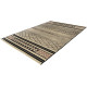 Tapis d'intérieur et extérieur oriental beige et noir Gaby