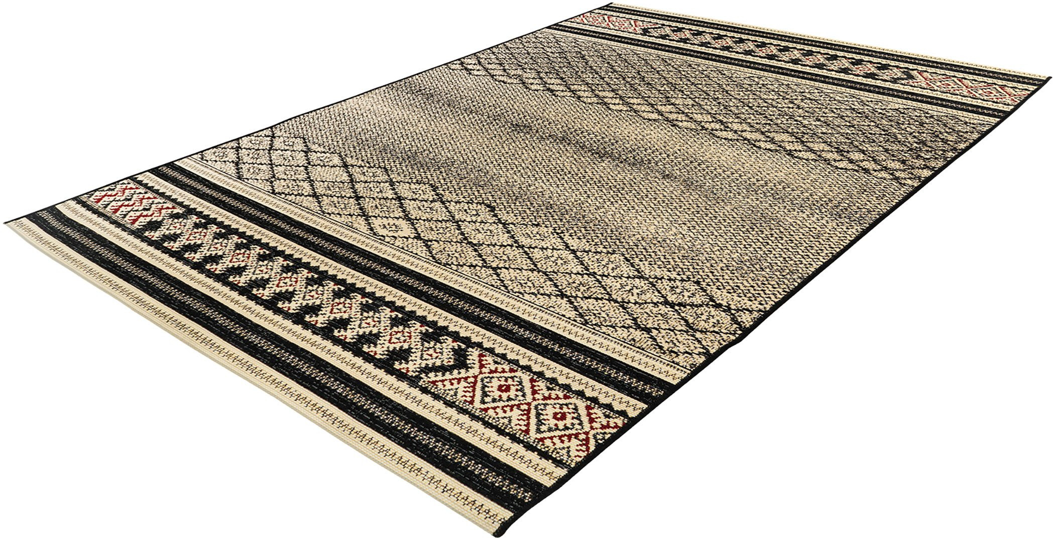 Tapis d’entrée For Living Korhani, intérieur/extérieur, noir Cambourne, 3 x  4 pi