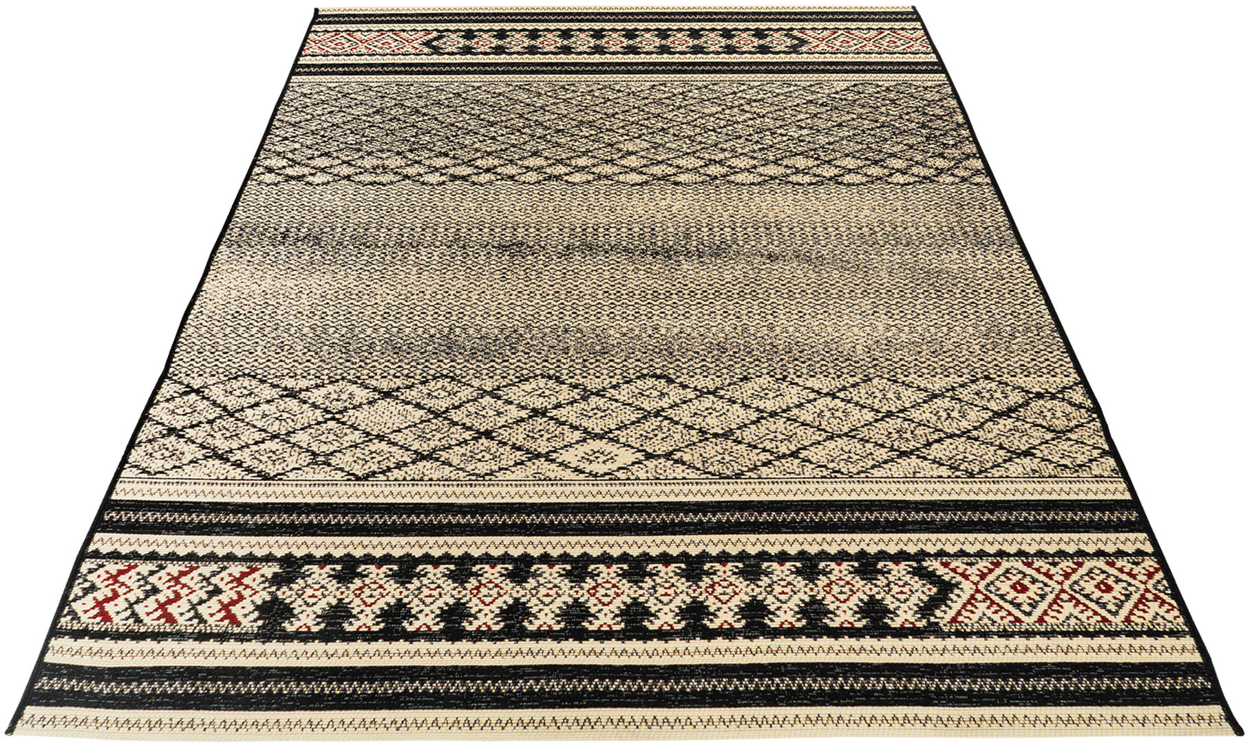 Tapis d’entrée For Living Korhani, intérieur/extérieur, noir Cambourne, 3 x  4 pi