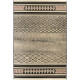 Tapis d'intérieur et extérieur oriental beige et noir Gaby