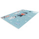 Tapis enfant en coton recyclé lavable en machine Foxy